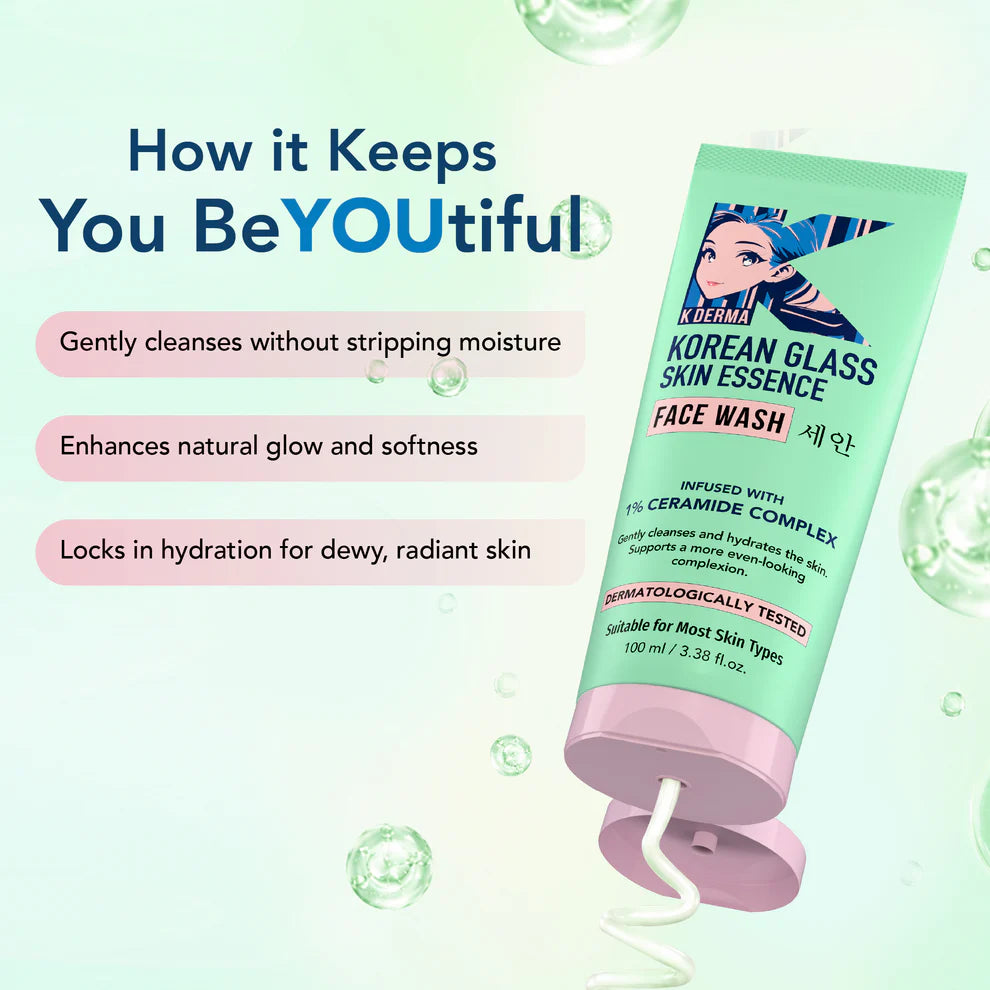 Dr.Rashel beauty elixirs face wash 100ml - korean glass