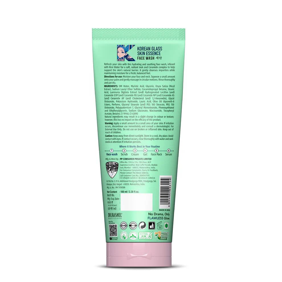 Dr.Rashel beauty elixirs face wash 100ml - korean glass