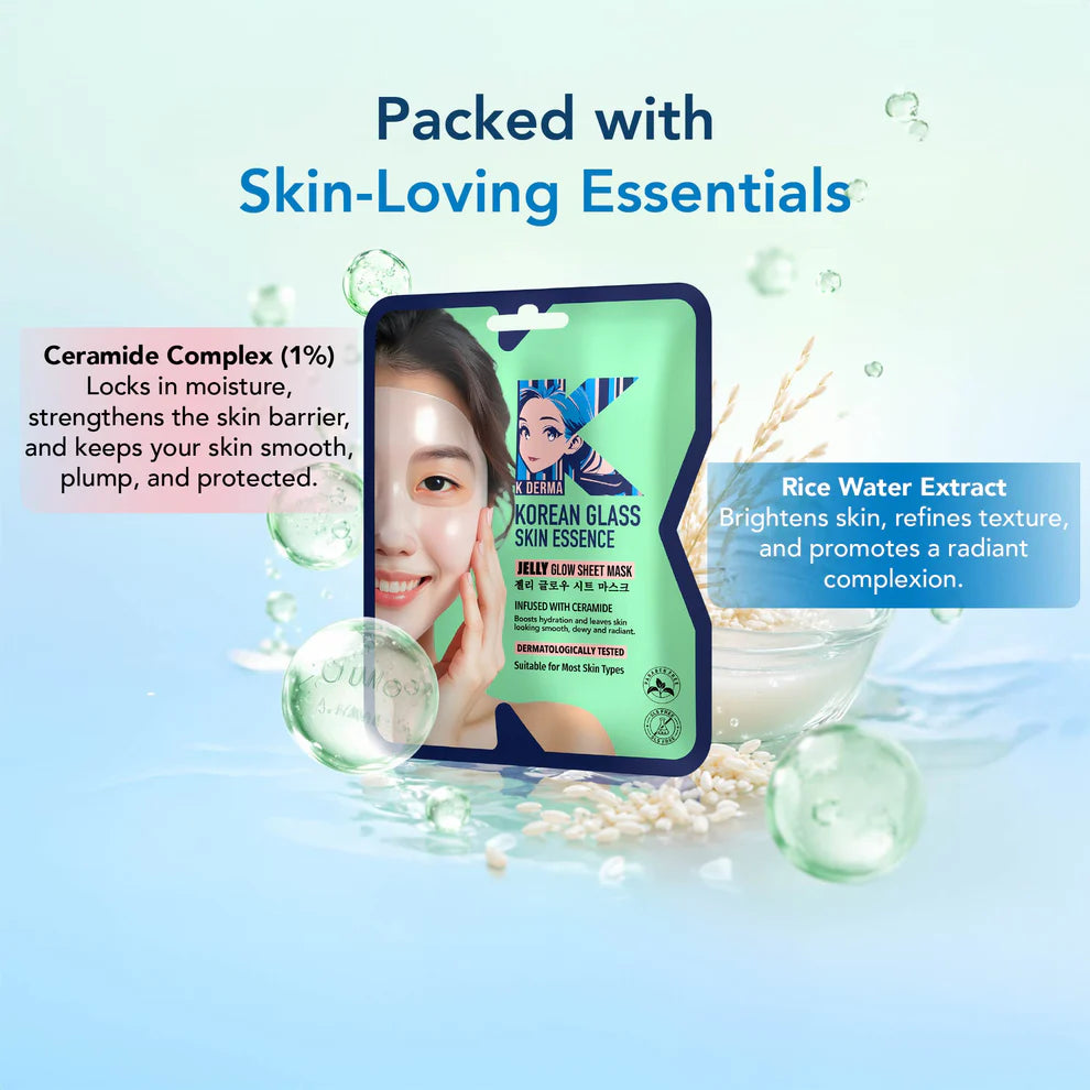 Dr.Rashel beauty elixirs jelly glow sheet mask - korean glass