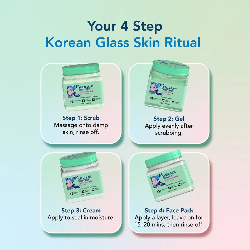 Dr.Rashel Beauty Elixirs 380 ML Pack Of 4 - Korean Glass