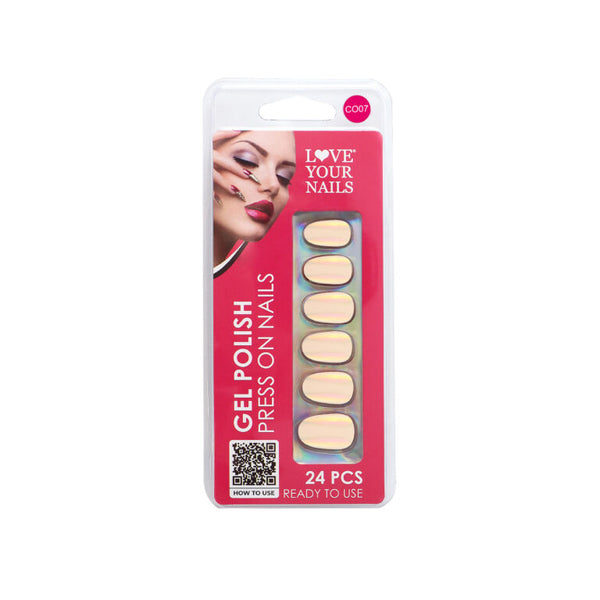 LYN Chrome Gel Polish Press-On Nails – LYN49-CO23 (24PCS)