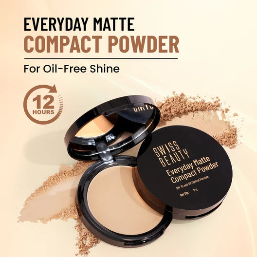 Swiss Beauty Matte Compact Powder 9G SB-409M1 - 02 Beige