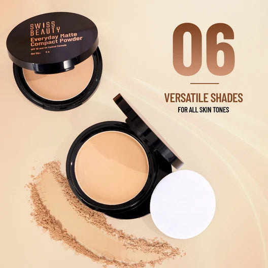 Swiss Beauty Matte Compact Powder 9G SB-409M1 - 02 Beige