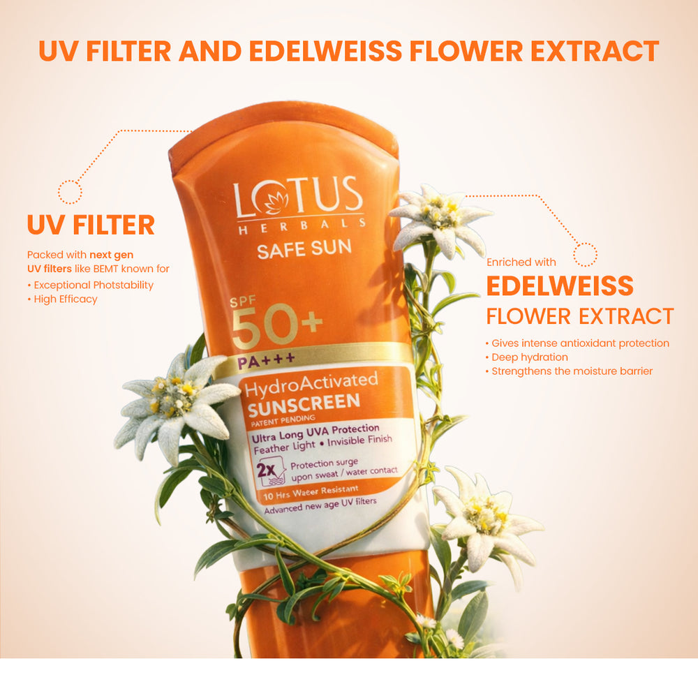 Lotus Safe Sub Hydroactivated Sunscreen SPF 50+ 50 ML