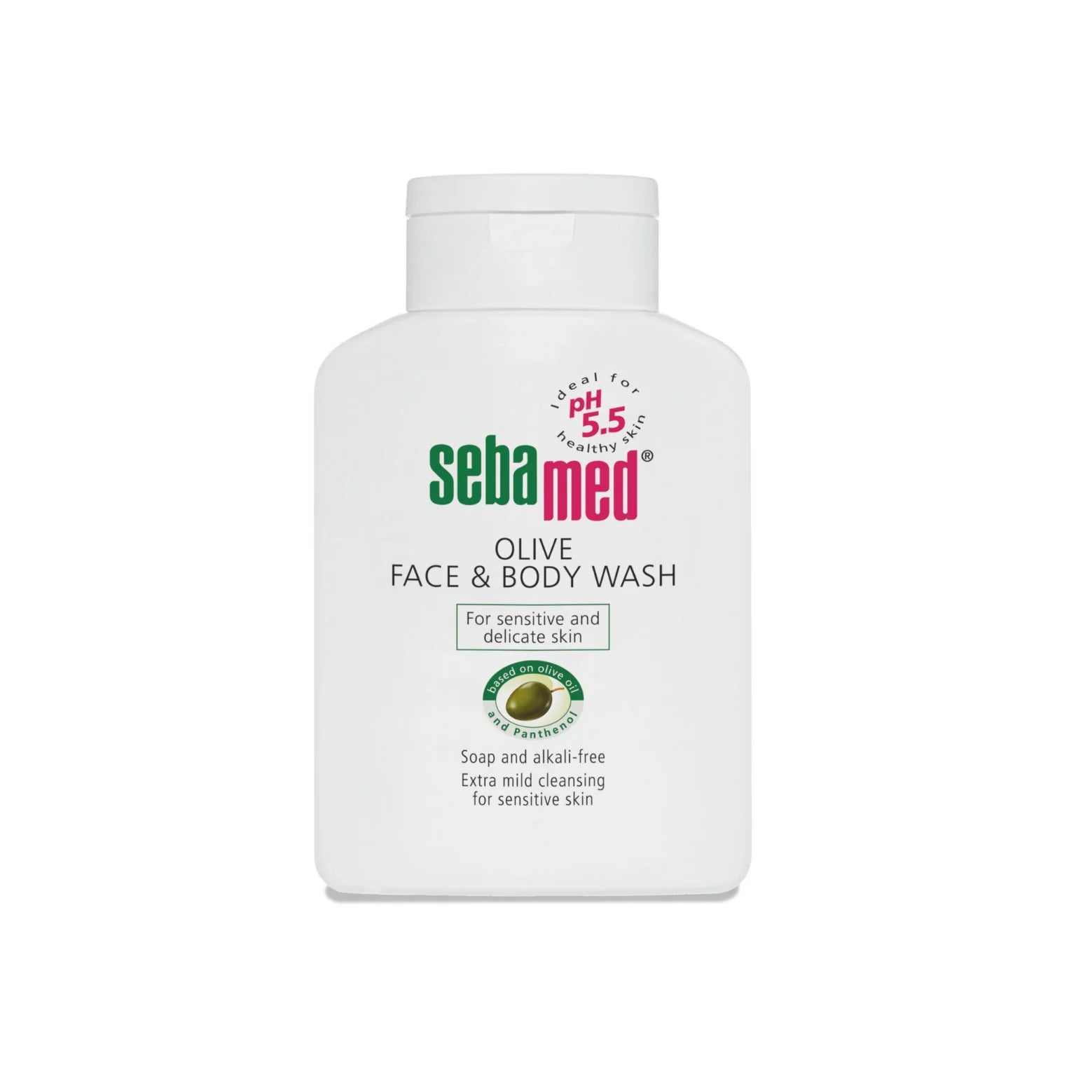 Olive Face & Body Wash 200ml Soap-free and gentle cleanser