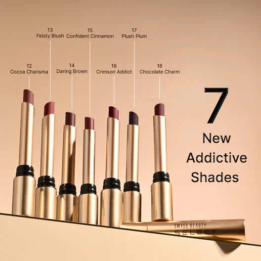 Swiss Beauty High On Shine Lipstick LP 05 Royal Red