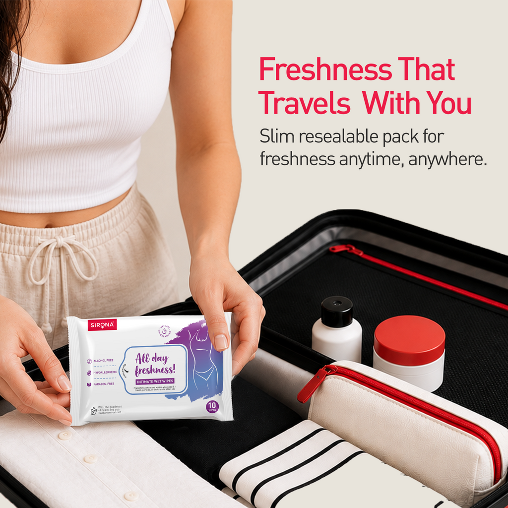 Sirona Intimate Wet Wipes 10's