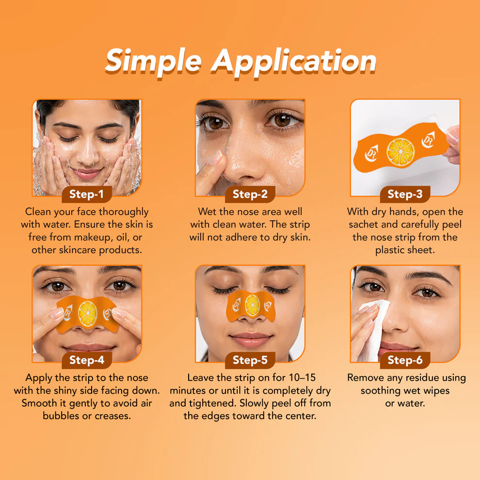 DR.RASHEL Beauty Elixirs Nose Pore Strips – Vitamin C 10 Strips