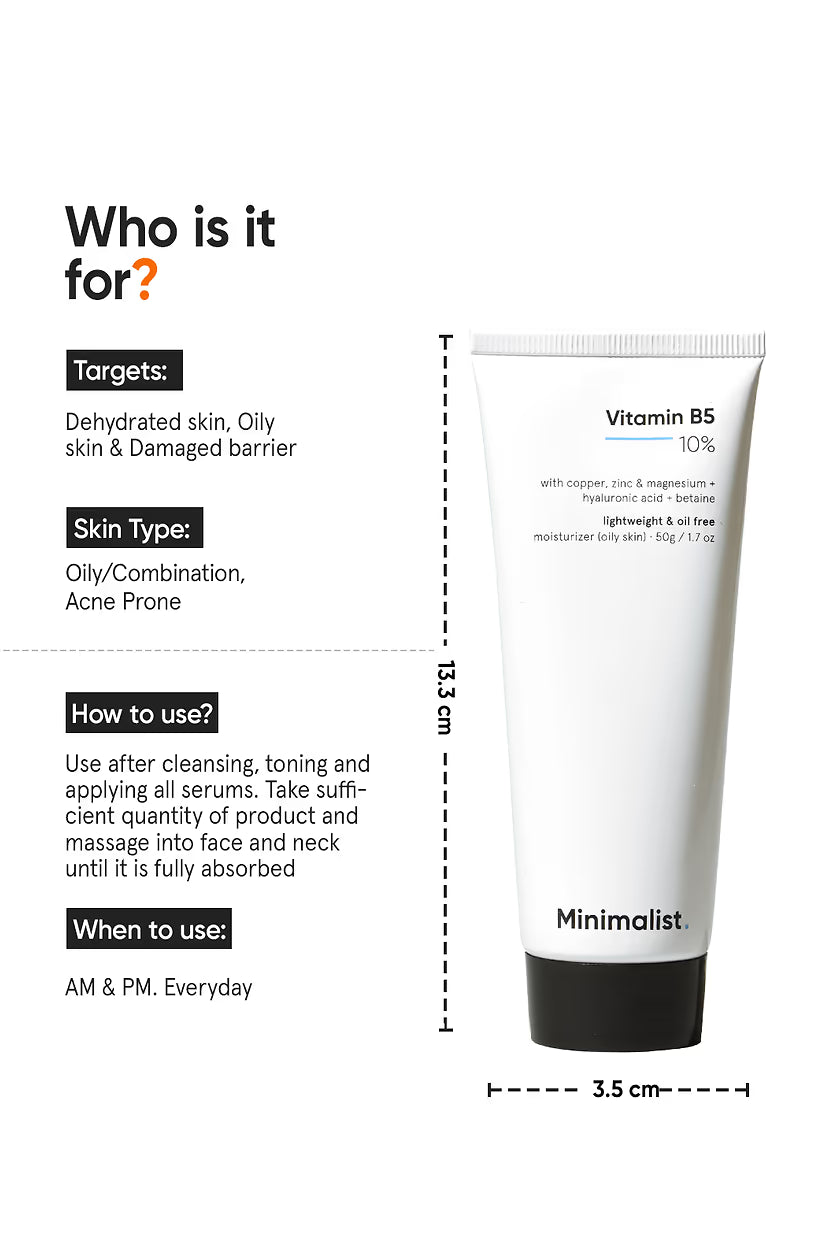 Minimalist Vitamin B5 10% Moisturizer 100g