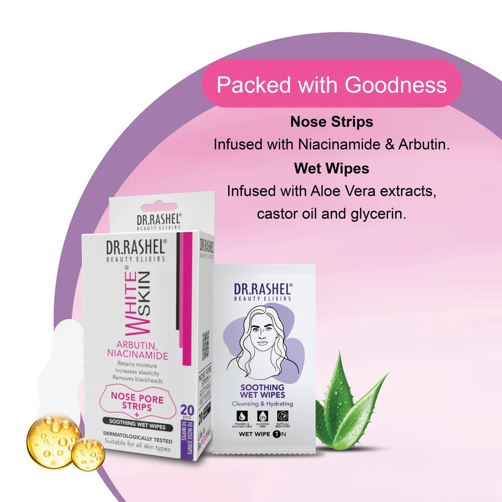 DR.RASHEL Beauty Elixirs Nose Pore Strips – White Skin 10 Strips