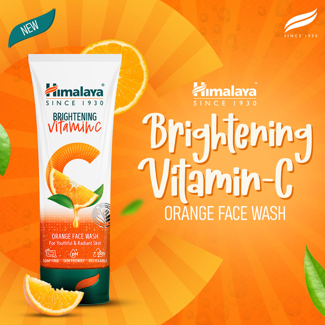 Himalaya Brightening Vitamin C Orange Face Wash (50ml)