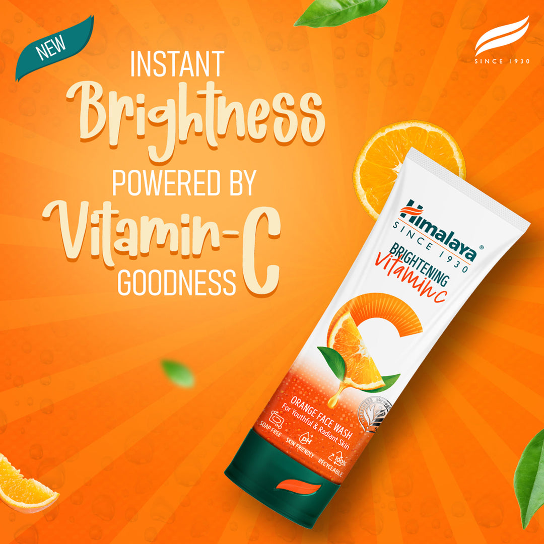 Himalaya Brightening Vitamin C Orange Face Wash (50ml)