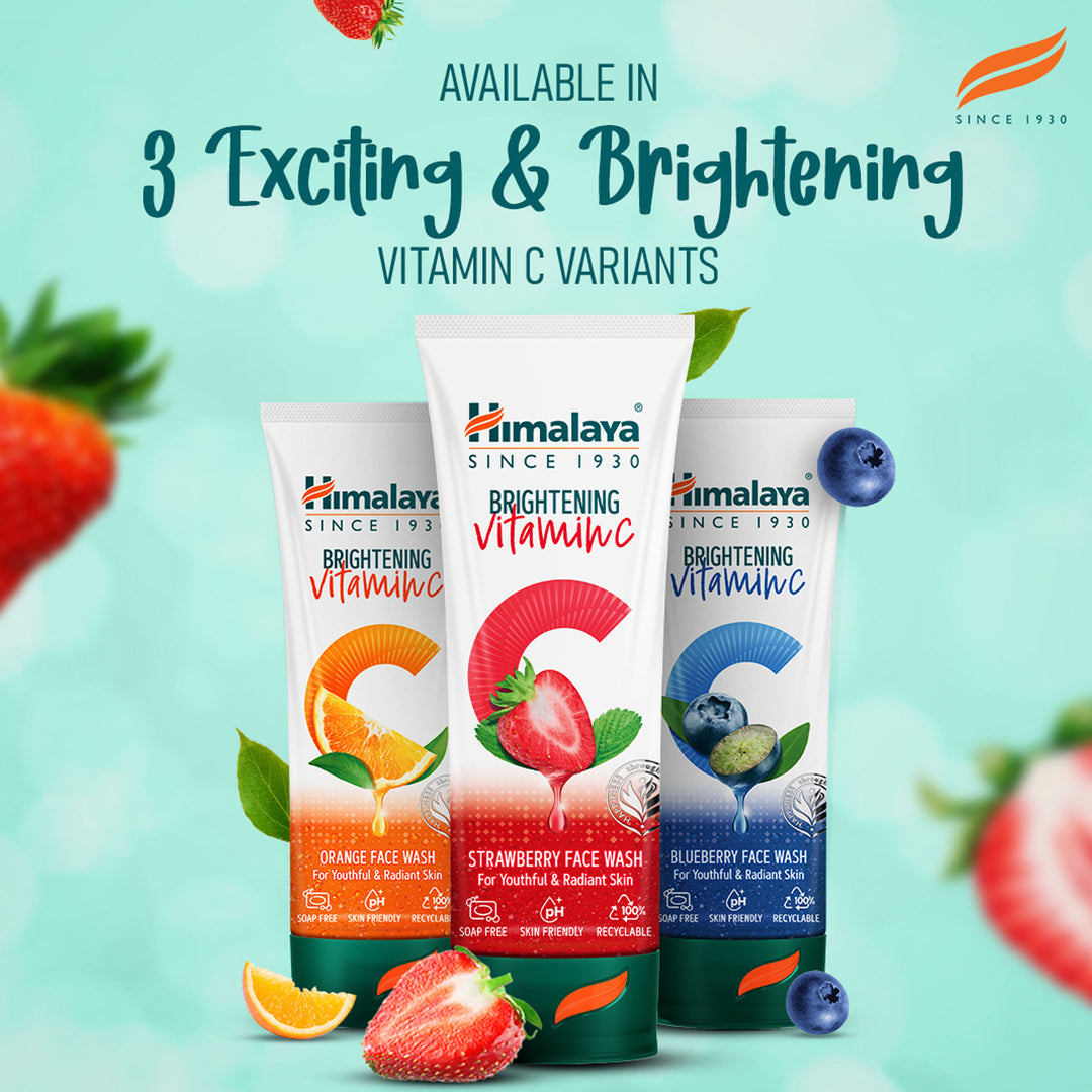 Himalaya Brightening Vitamin C Strawberry Face Wash 100ml