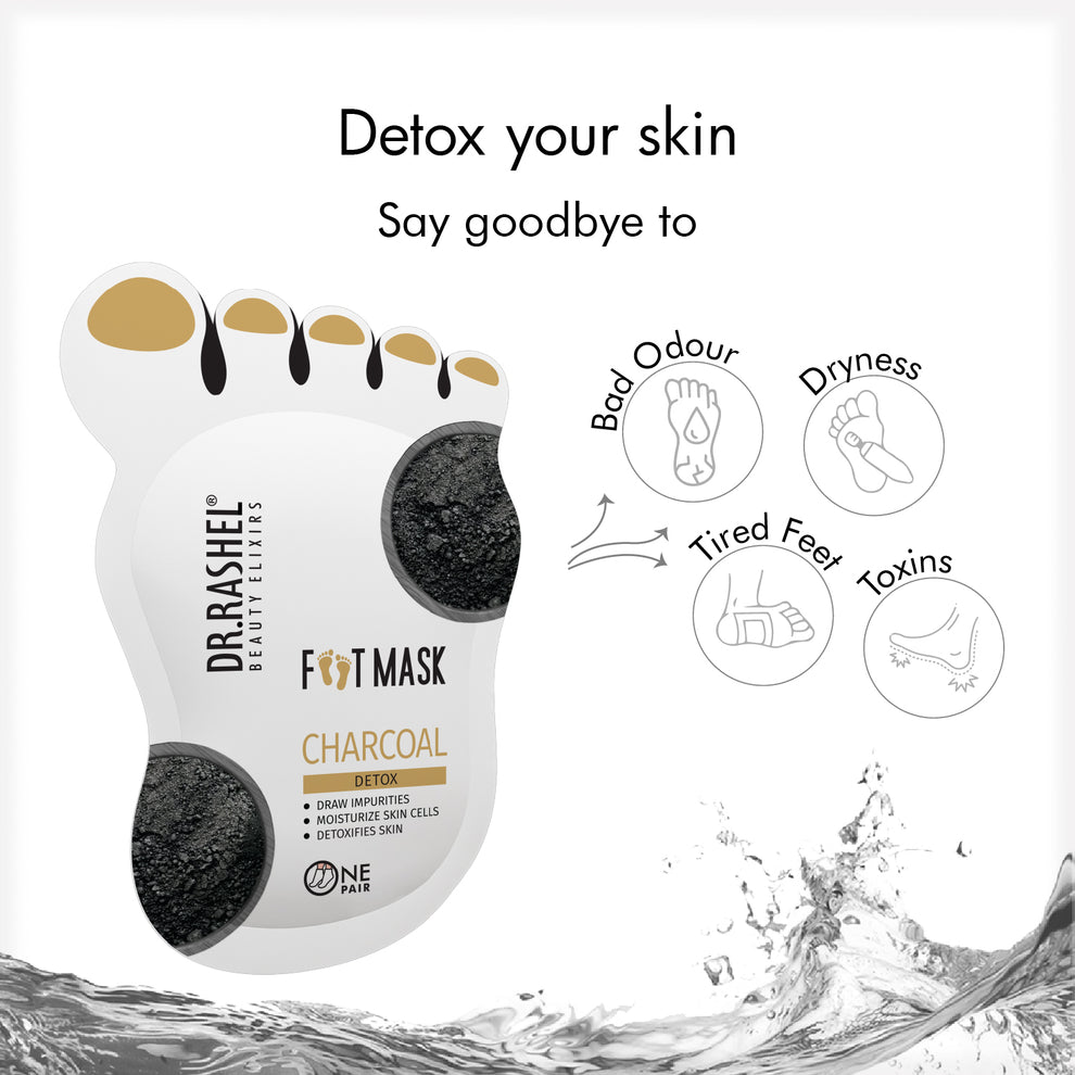 Dr.Rashel beauty elixirs foot mask - charcoal