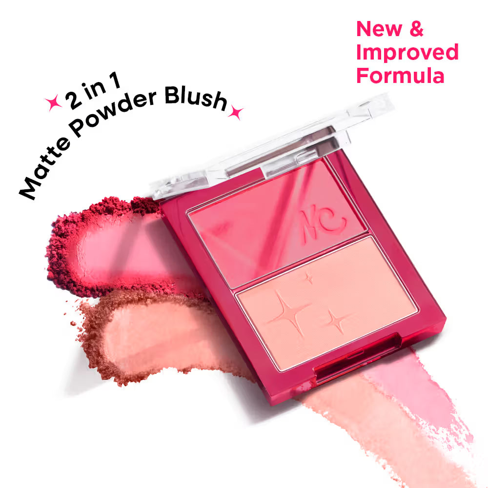 NYKAA Get Cheeky Blush Duo Malibu Barbie 03
