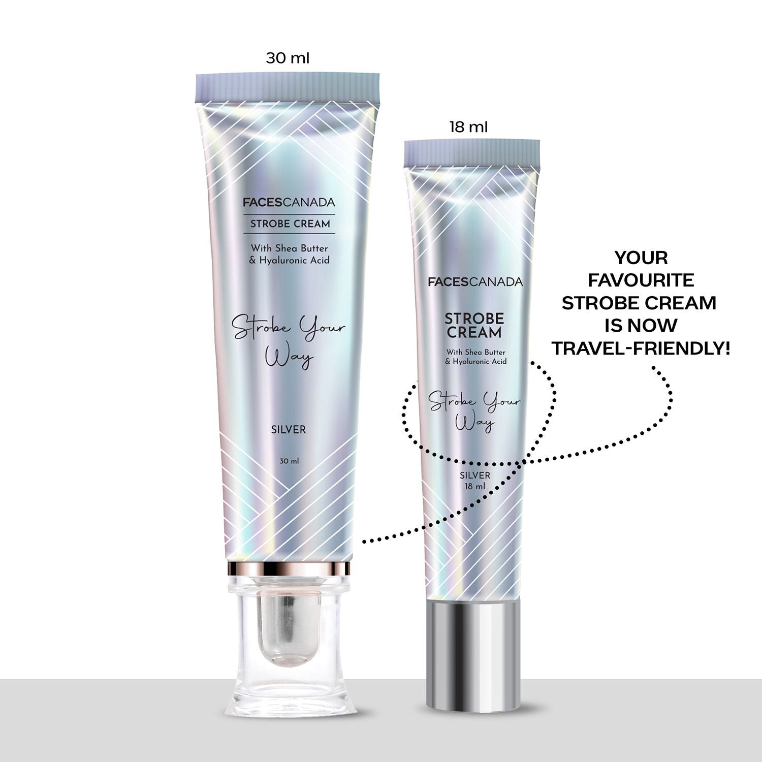 Faces Canada Strobe Cream Silver 18ml