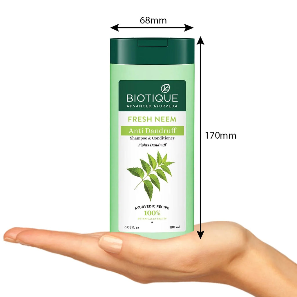 Biotique Bio-Fresh Neem Anti-Dandruff Shampoo & Conditioner 180ml