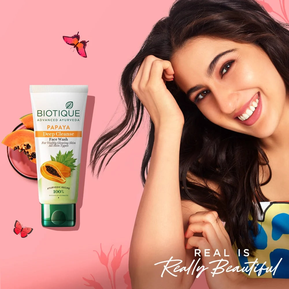 Biotique Bio-Papaya Deep Cleanse Face Wash 100ml