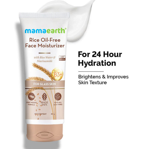 Mamaearth Rice Oil-Free Face Moisturizer 80g