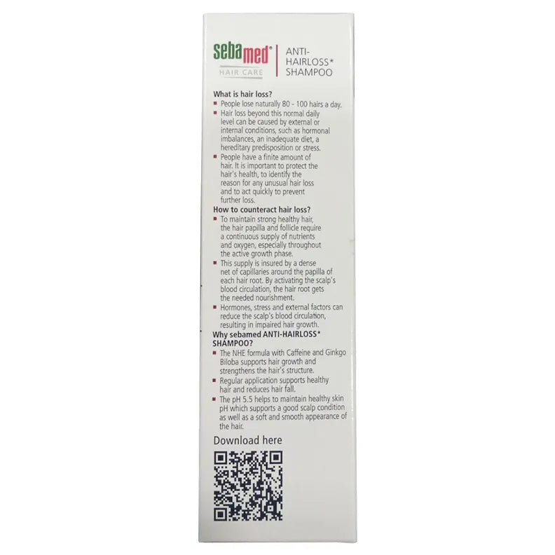 Sebamed Anti-Hairloss Shampoo 50ml – Gentle Scalp Care for Hair