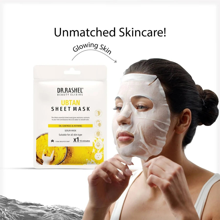 DR.RASHEL Beauty Elixirs Sheet Mask – Ubtan | Buy 1 Get 1 Free