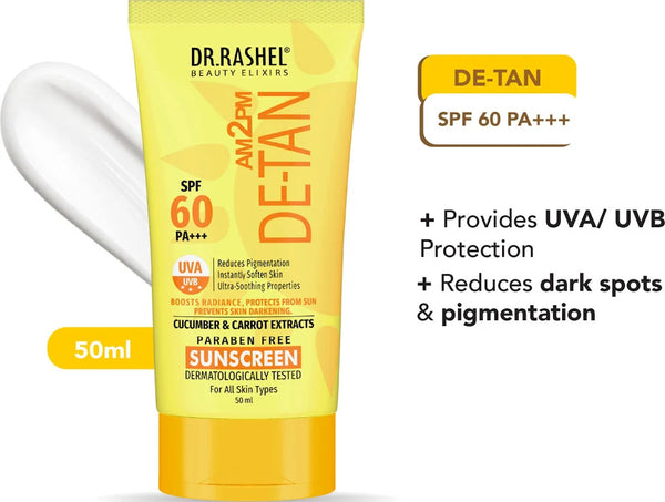 DR.RASHEL Beauty Elixirs Sunscreen – De-Tan SPF 60 50ml
