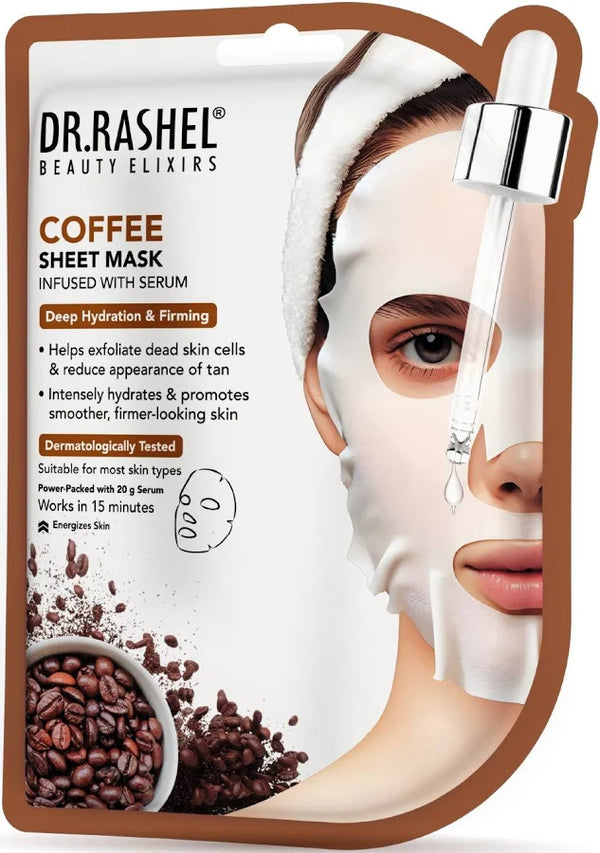 DR.RASHEL Beauty Elixirs Sheet Mask – Coffee | Buy 1 Get 1 Free