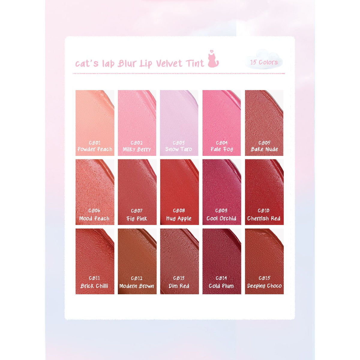 Cats Lab Blur Lip Velvet Tint CB06 – Mood Peach