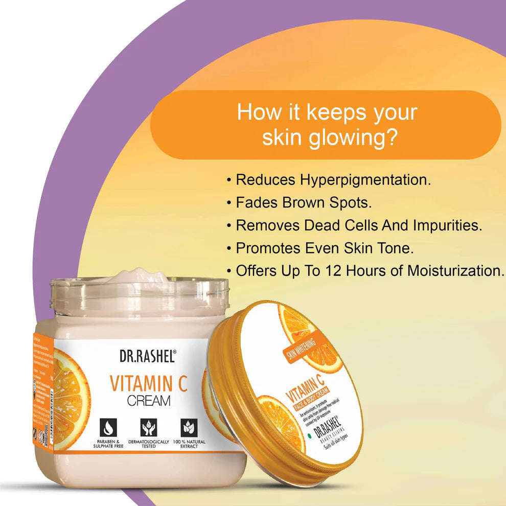 Dr.rashel Beauty Elixirs Face & Body Cream 380 Ml - Vitamin C